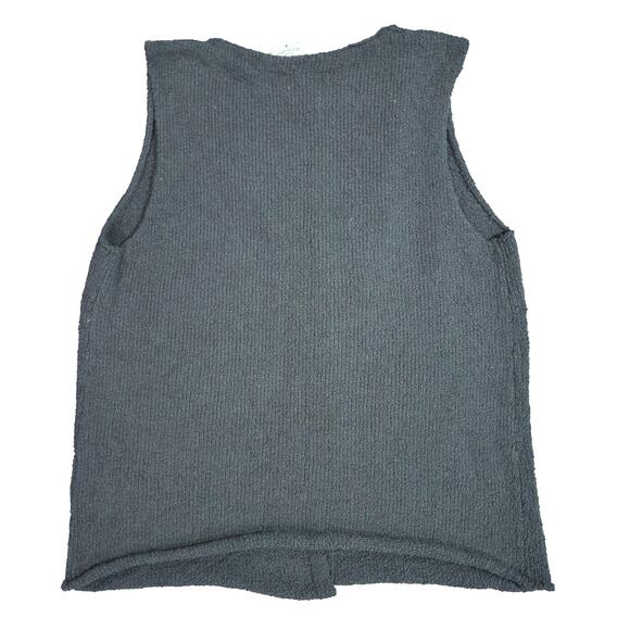 Abercrombie & Fitch Knit Tie Front Vest Gray Sleeveless Sweater Tank Top Size M - Picture 4 of 9